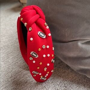 Red Embellished Headband